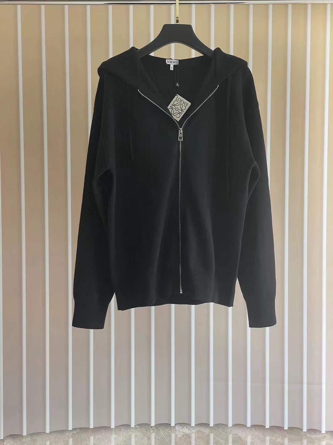 Loewe Black Zipper Hoodie