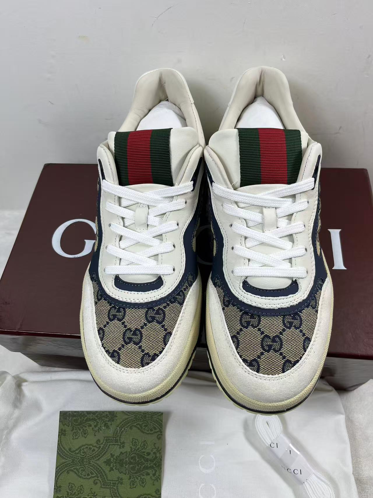 Gucci Men's Re-web Sneakers size EU42 mens