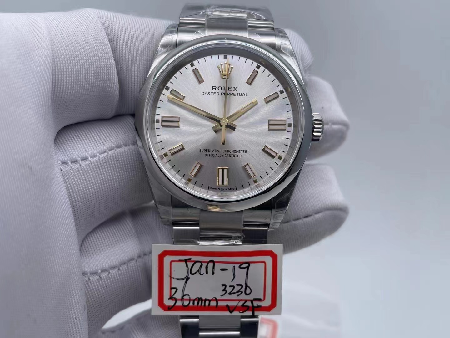 ROYP041A - Oyster Pert 36mm 904 126000 SS/SS Silv VSF V2 VS3230 $498