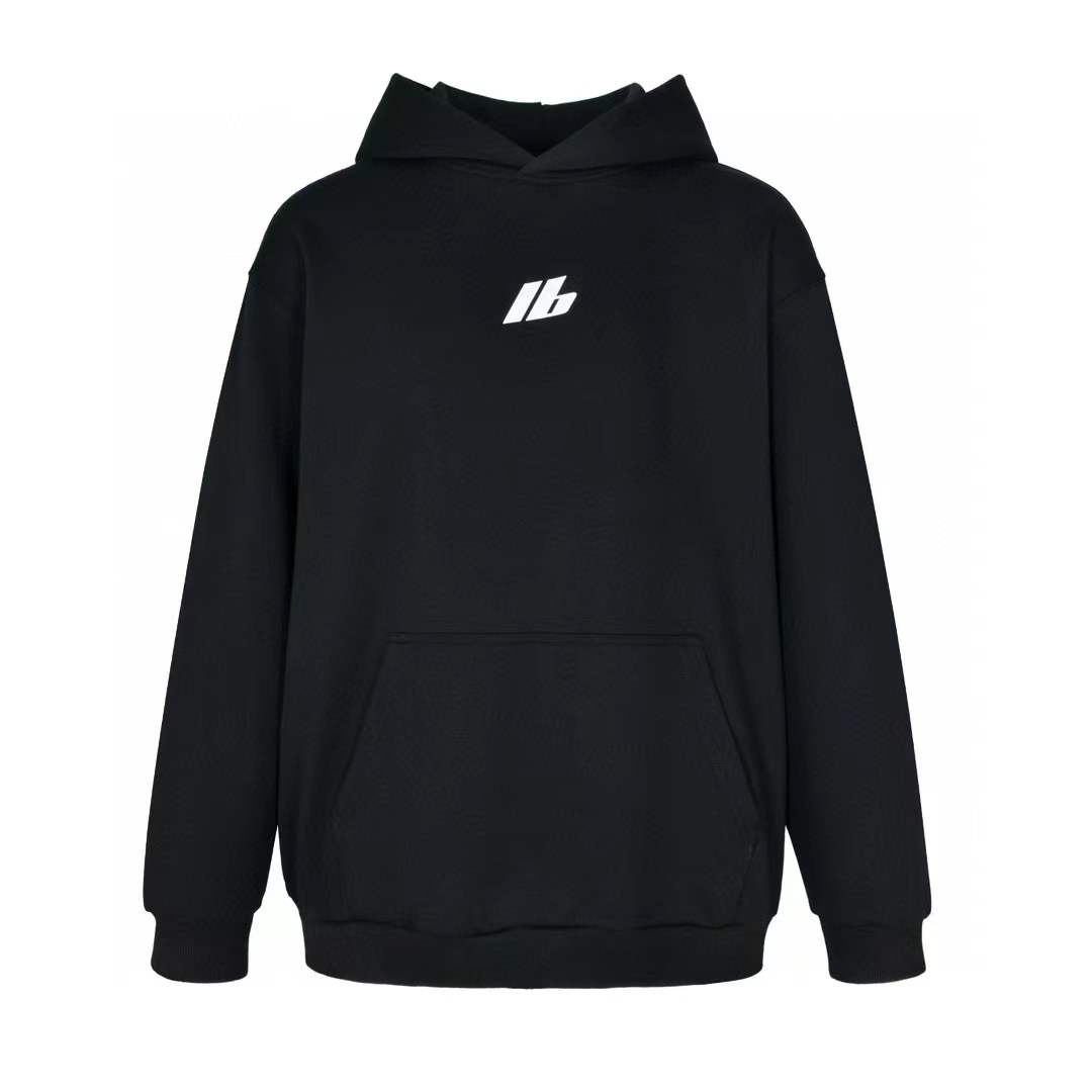 Balenciaga Men's Active Hoodie in Faded Black