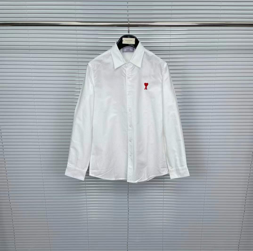Amiri logo-embroidered Poplin Shirt white