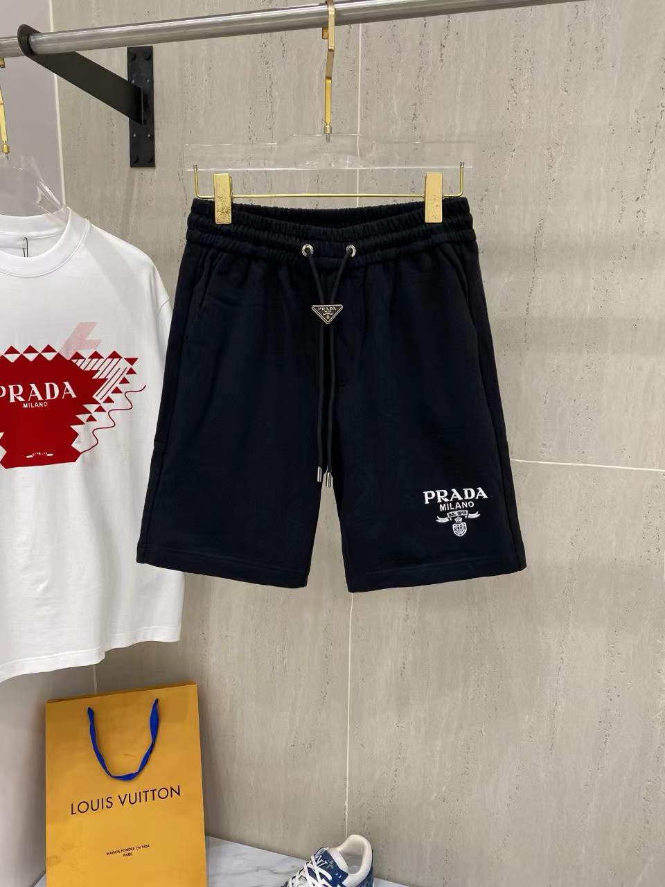Prada Ramy Brook Helena High-Waisted Short Jean Shorts
