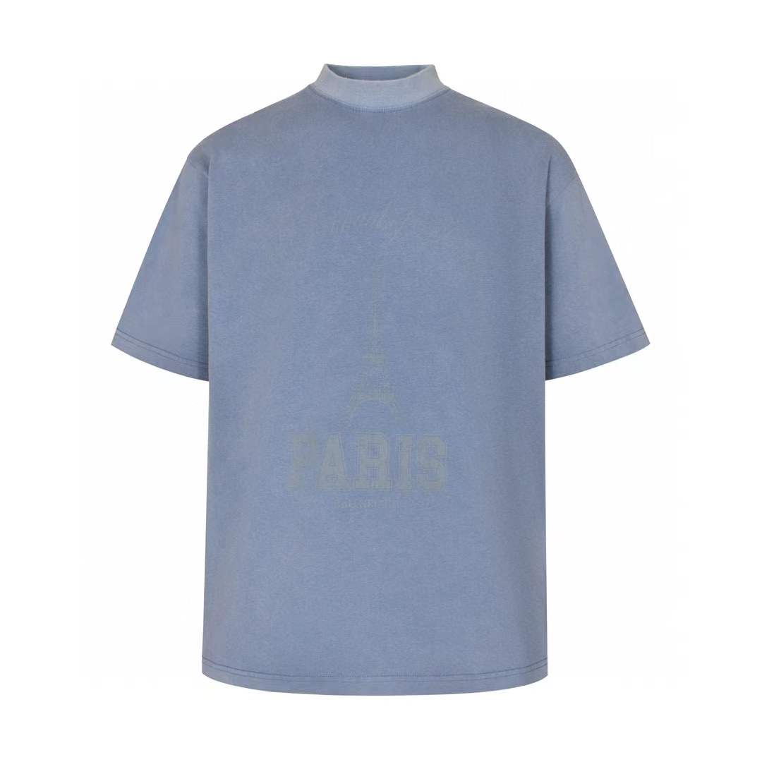 Balenciaga Paris Reflective T-Shirt light blue