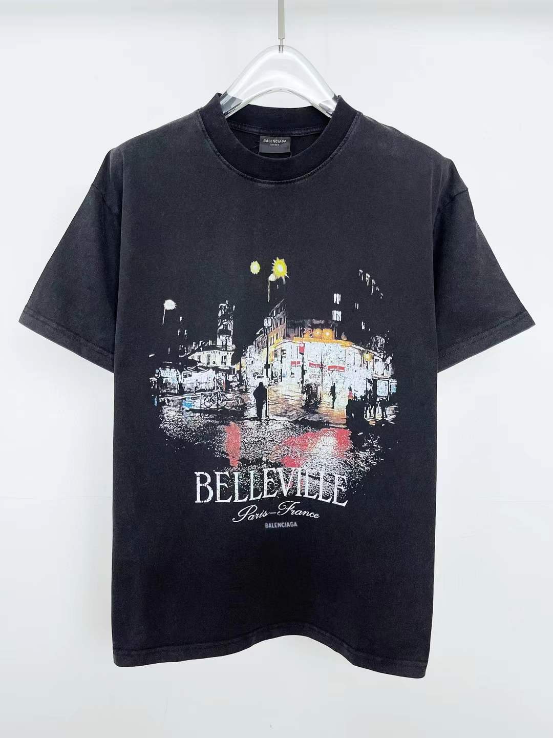 Balenciaga Belleville washed T-Shirt Black