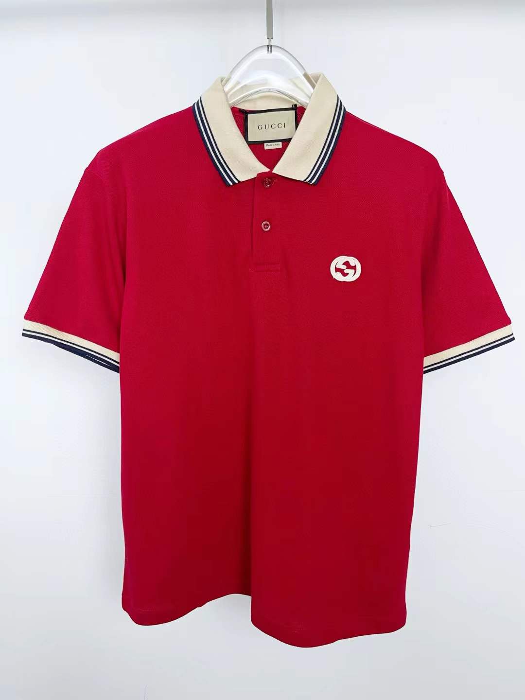 Gucci Polo Shirt Red Mens