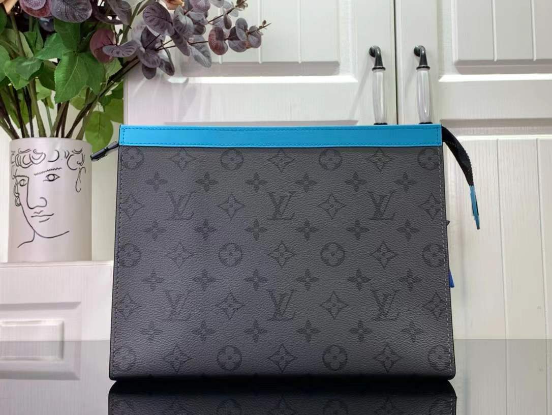 LV Pochette Voyage MM Monogram bag blue