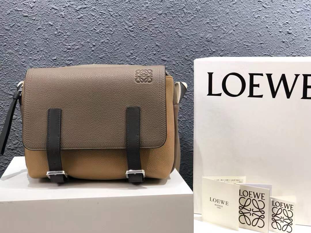 Loewe Military Messenger Bag Brown