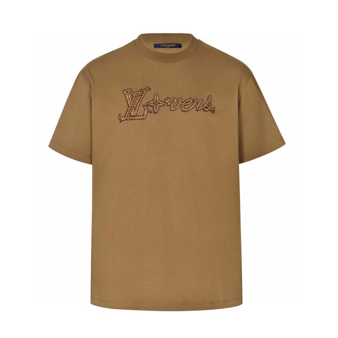 LV Khaki knot-embroidered short sleeves 2505-Nex