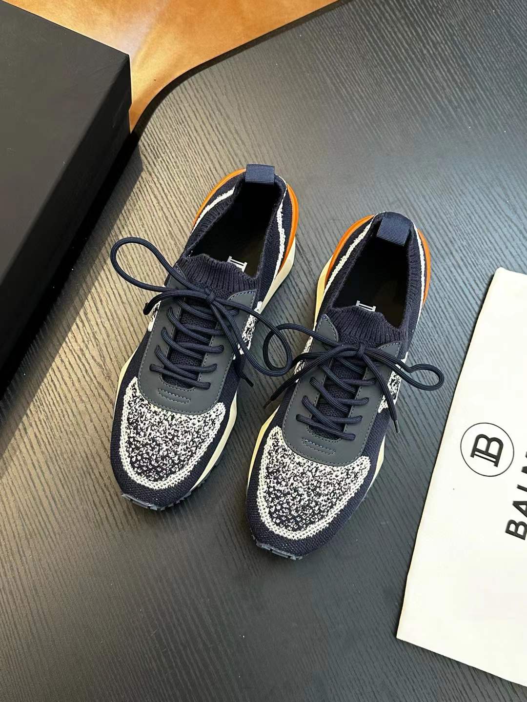 Balmain Navy Blue Sneaker for Men