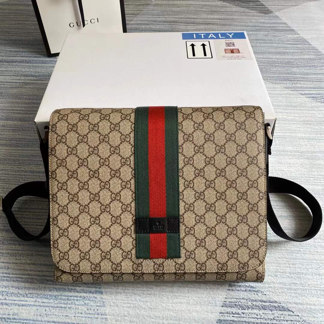 Gucci Web Flap Messenger Bag