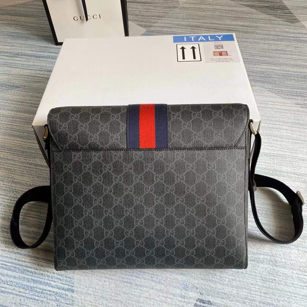 Gucci Black Supreme Military Messenger Bag