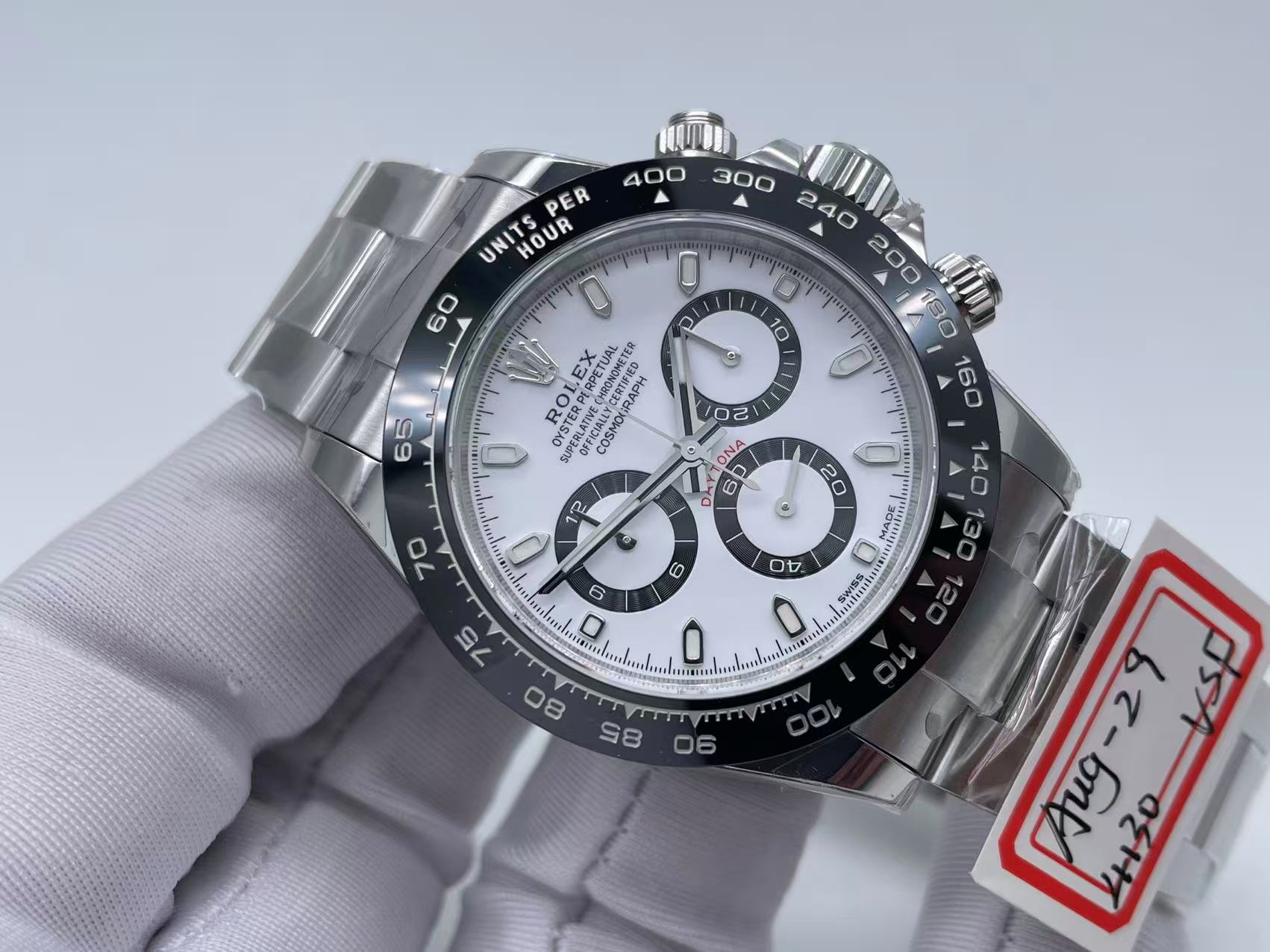 VSF Daytona 126500 Cer/SS White 4130