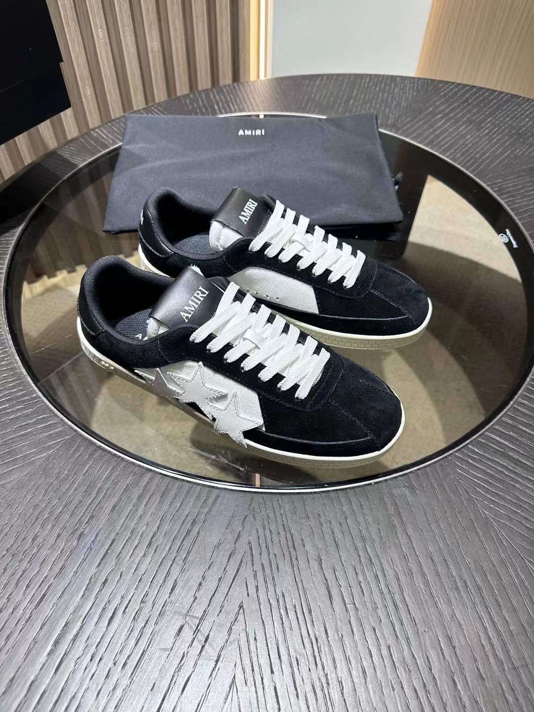 Amiri Pacific Stars Black Sneakers