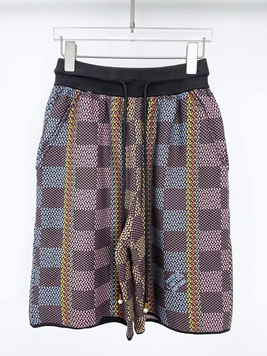 LV Damier Cotton Knit Shorts