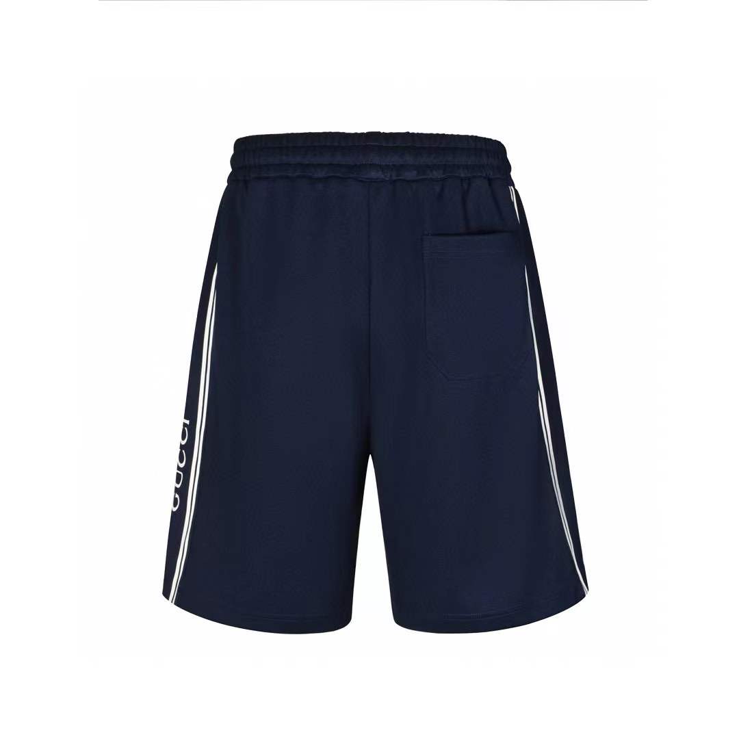 Gucci Men Side Striped Sports Shorts Black