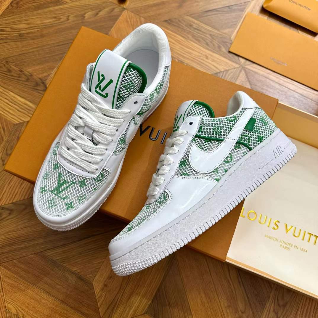 Nike Air Force 1 '07 Essential White Green Paisley Sneaker