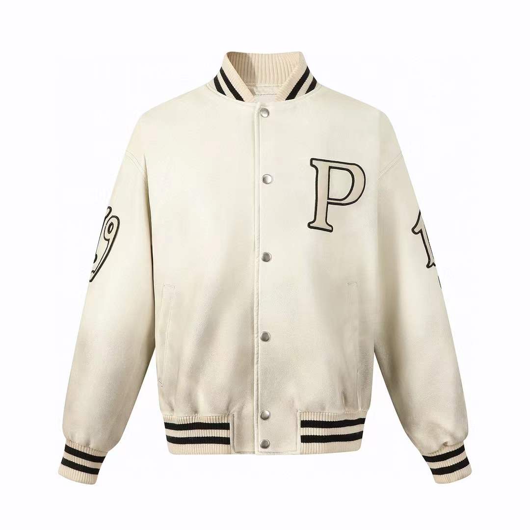 Prada Ivory Canvas bomber jacket