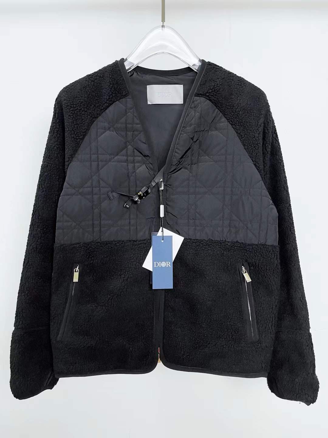 Christian Dior Cannage Zipped Jacket Black