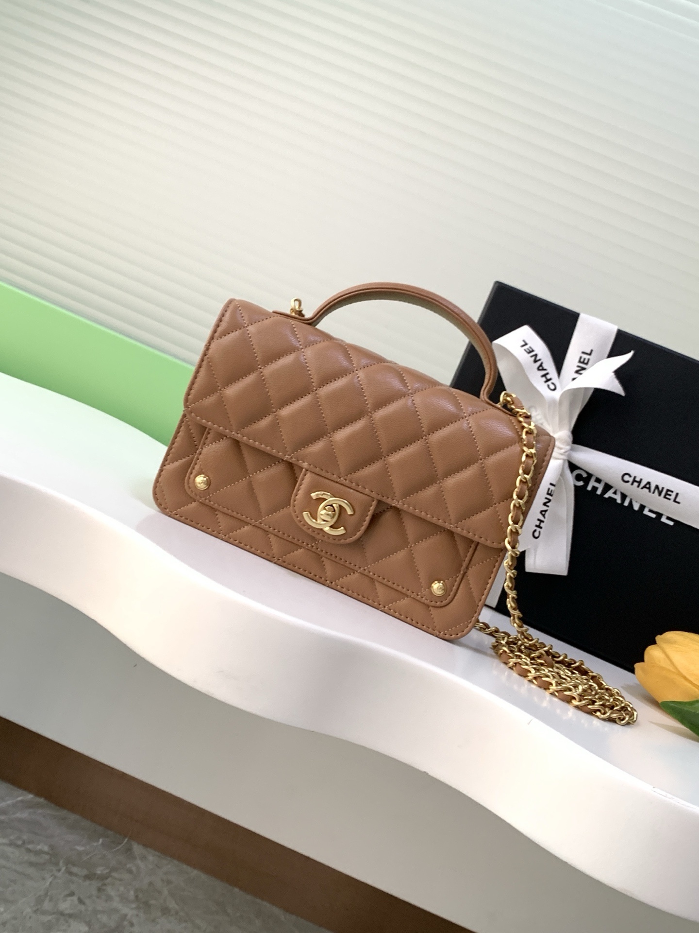 Chanel Top Handle Flap Bag