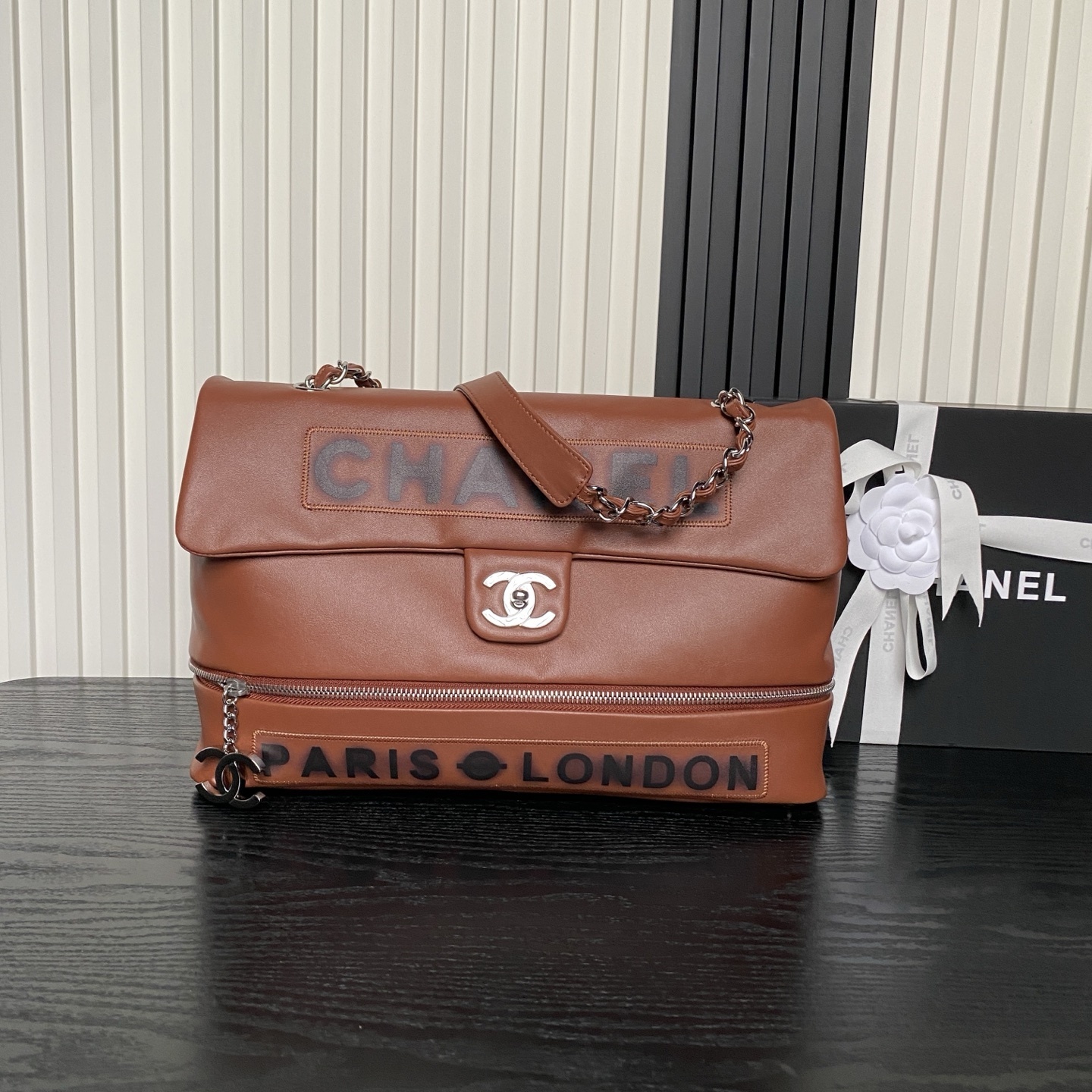 Chanel Paris London Expandable Bag