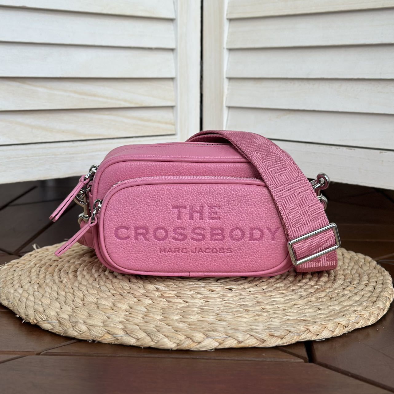 Marc Jacobs The Leather Crossbody Bag Pink