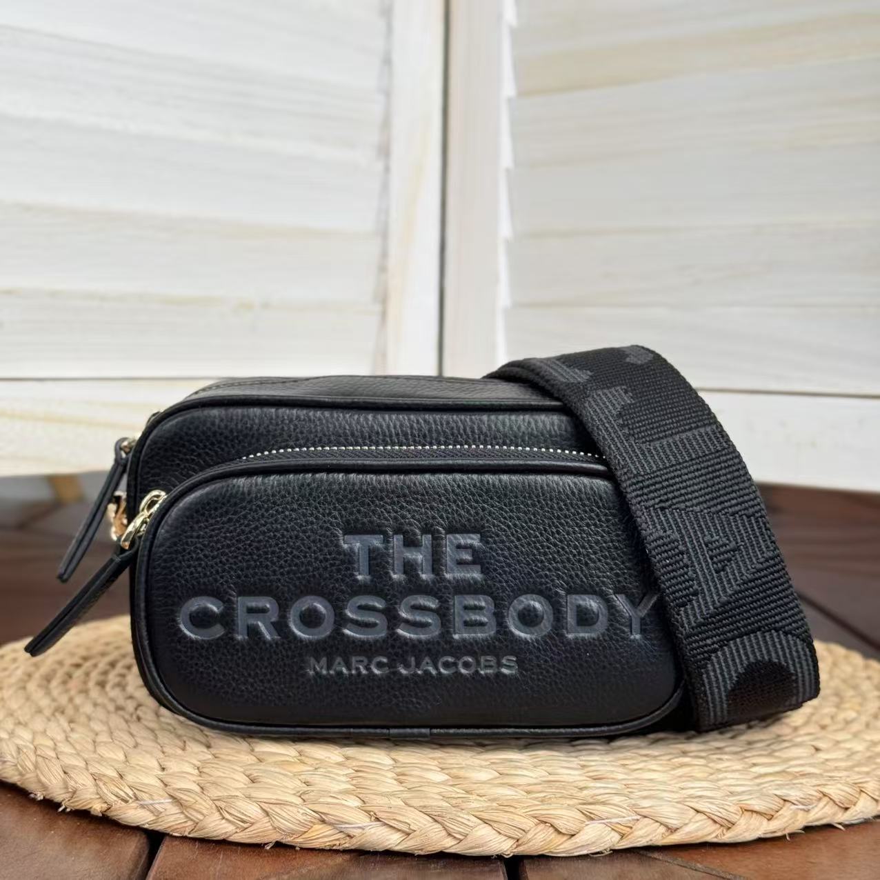Marc Jacobs The Leather Crossbody Bag Black