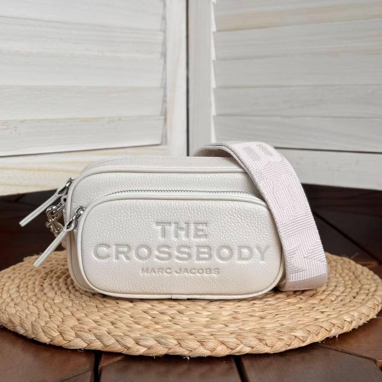 Marc Jacobs The Leather Crossbody Bag White