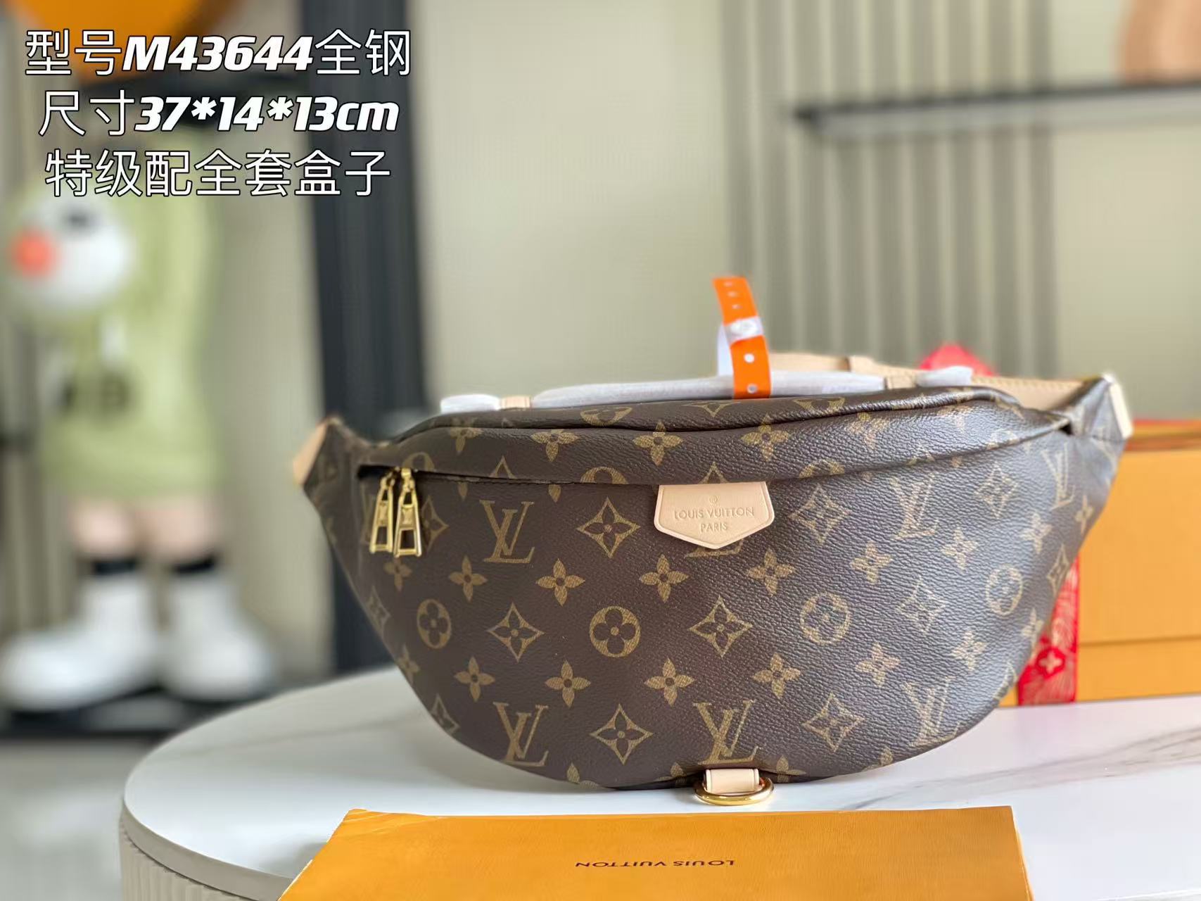 LV M43644 Monogram Bum Bag 37x14x13Cm