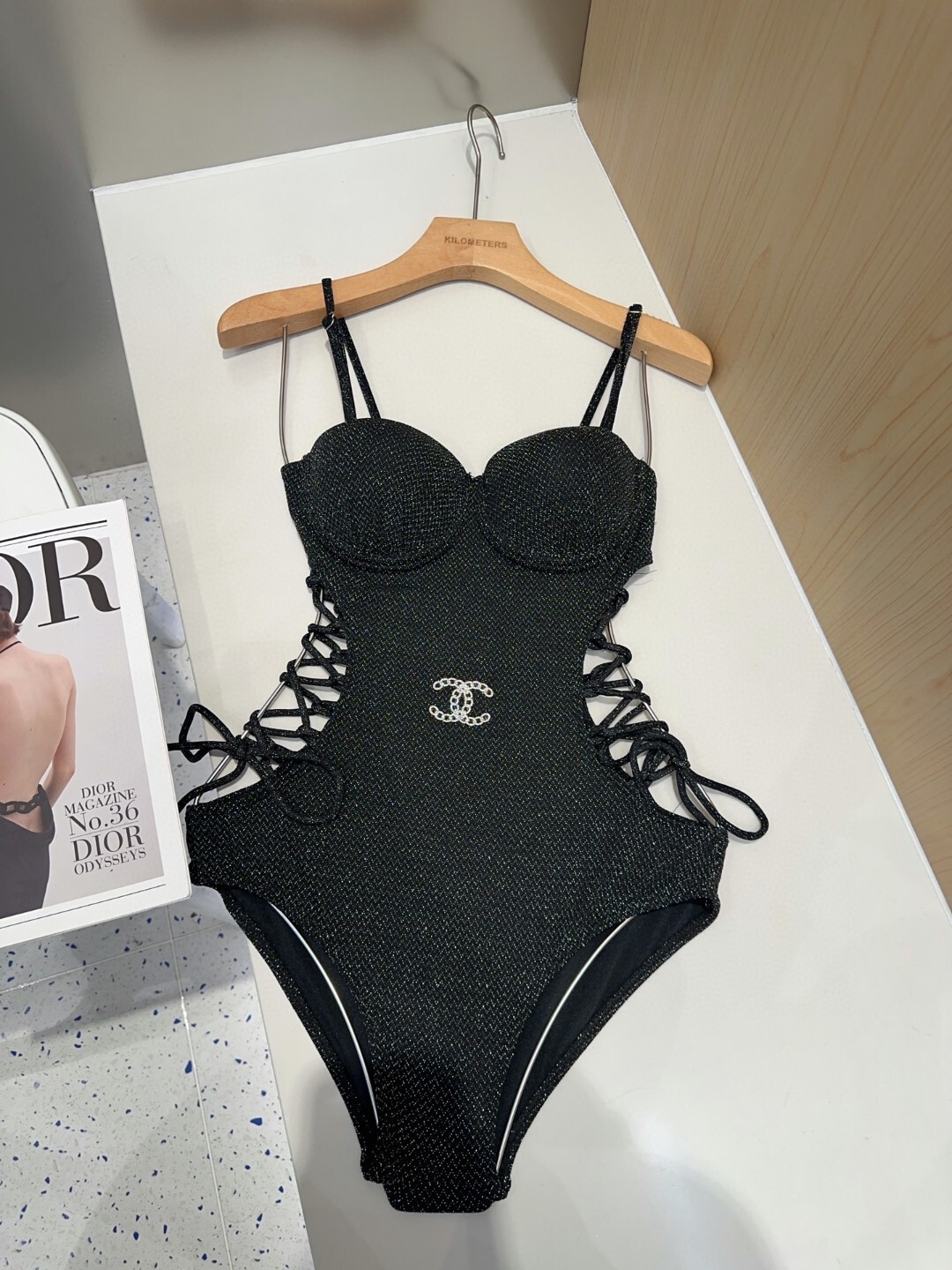 Chanel Swimsuit black