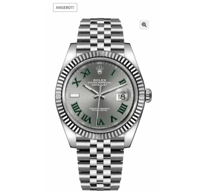 R2DJ0491C - DJ2 41mm Wt Jub Flt 904L SS/SS Grey/Rm VSF V2 VS3235 $518