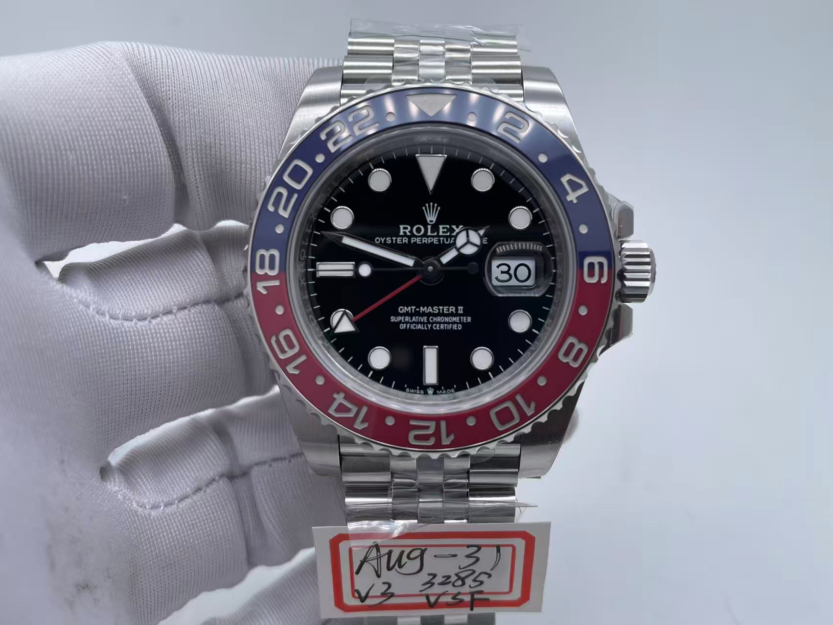 ROLGMT0351 - GMT II 126710BLRO Pepsi Jub SS/SS VSF V3 DD3285 $658