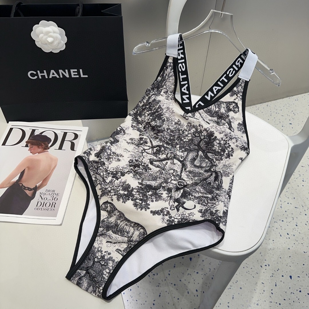 Christian Dior  Blue Heart Bikini Set + Skirt Cover Up