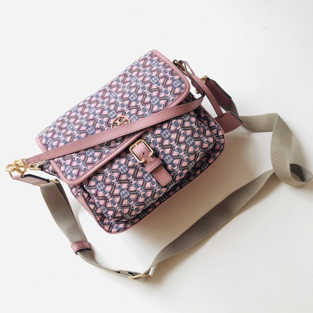 Tory Burch Piper Printed Crossbody Bag - Pink
