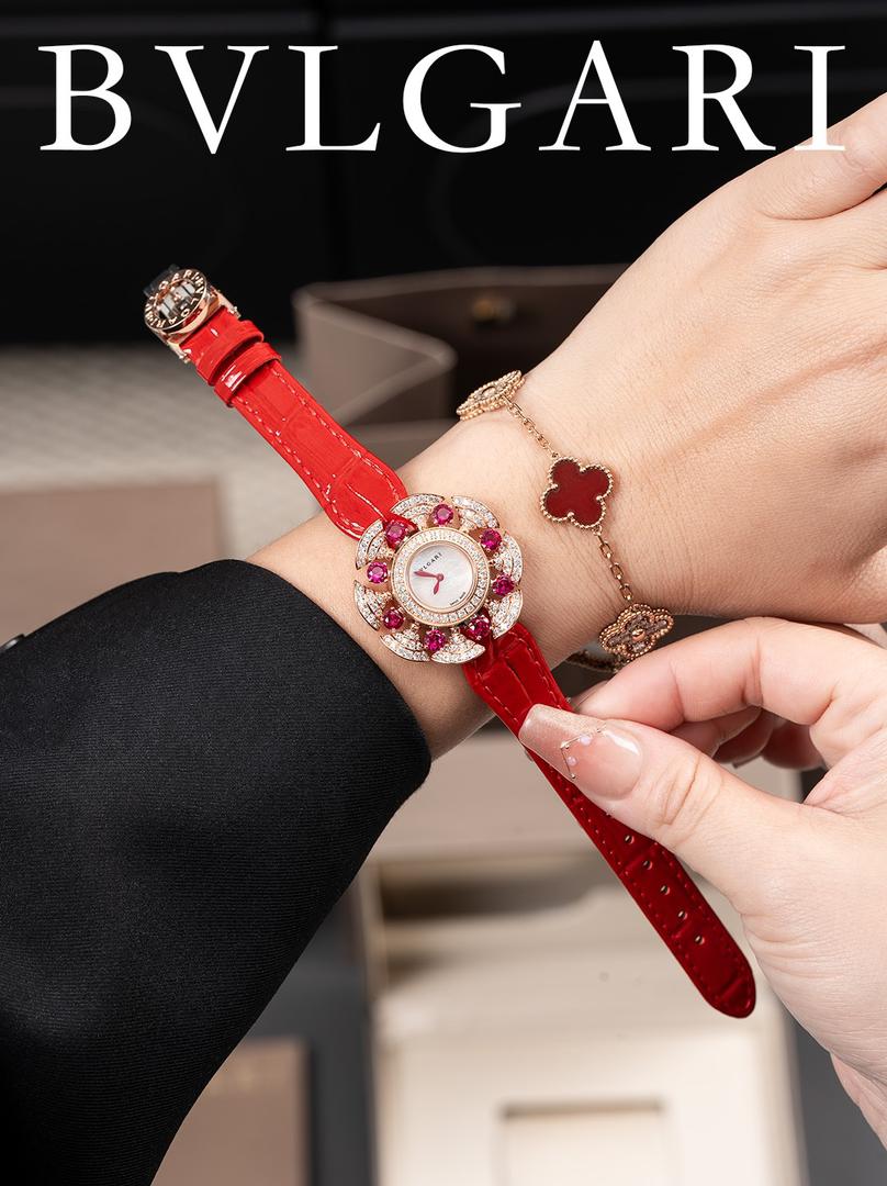 Bvlgari diamond decorated ladies watch