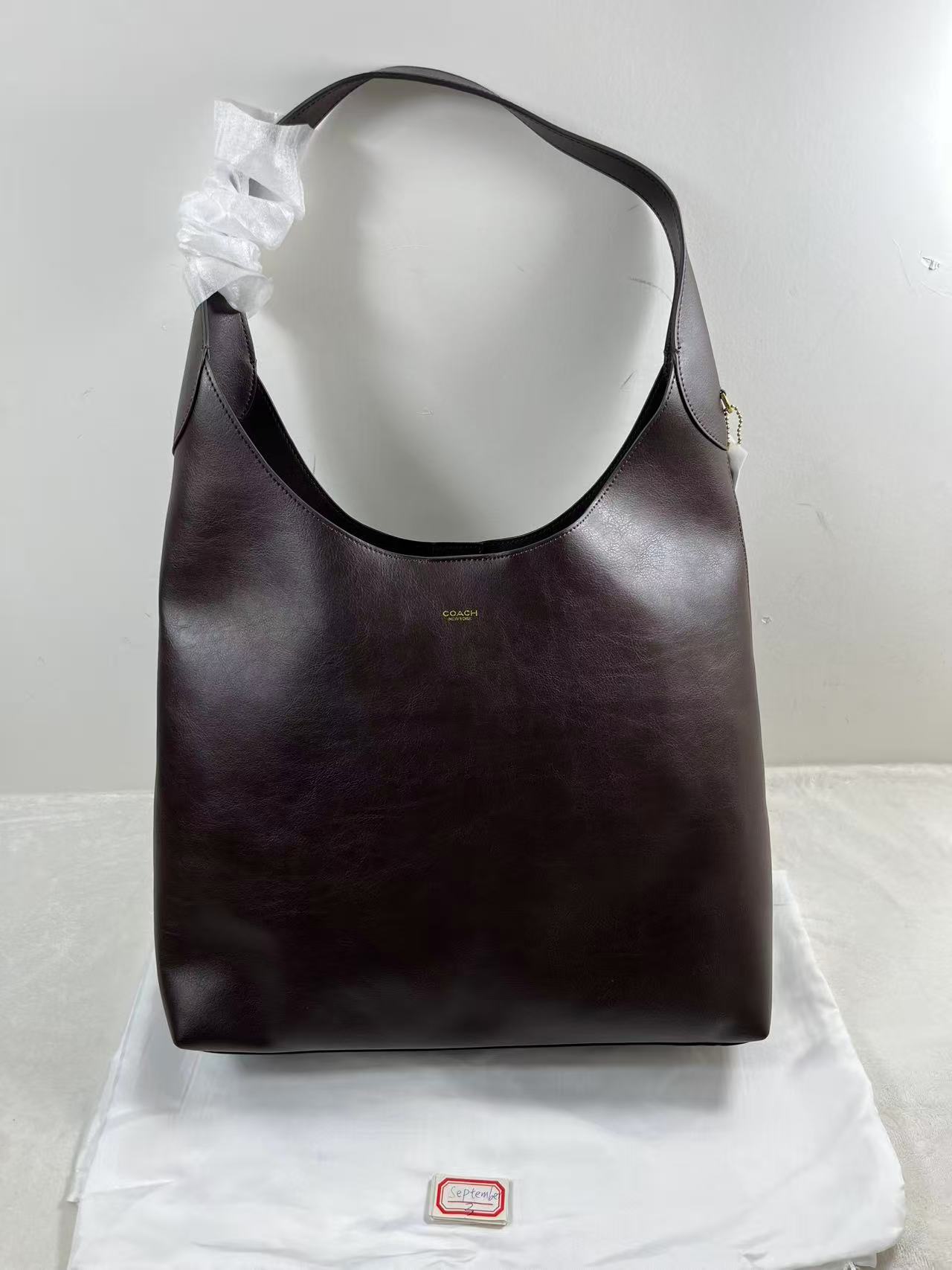 Coach Brooklyn Shoulder Bag 39cm Burgandy