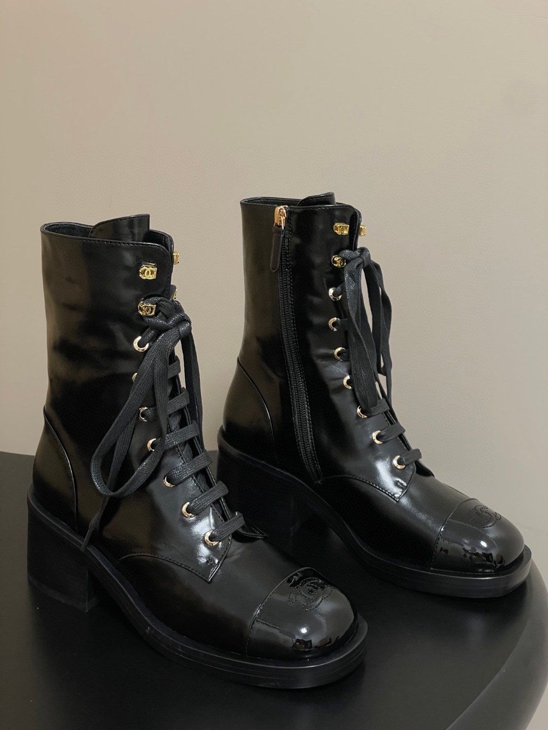 Chanel boots Black