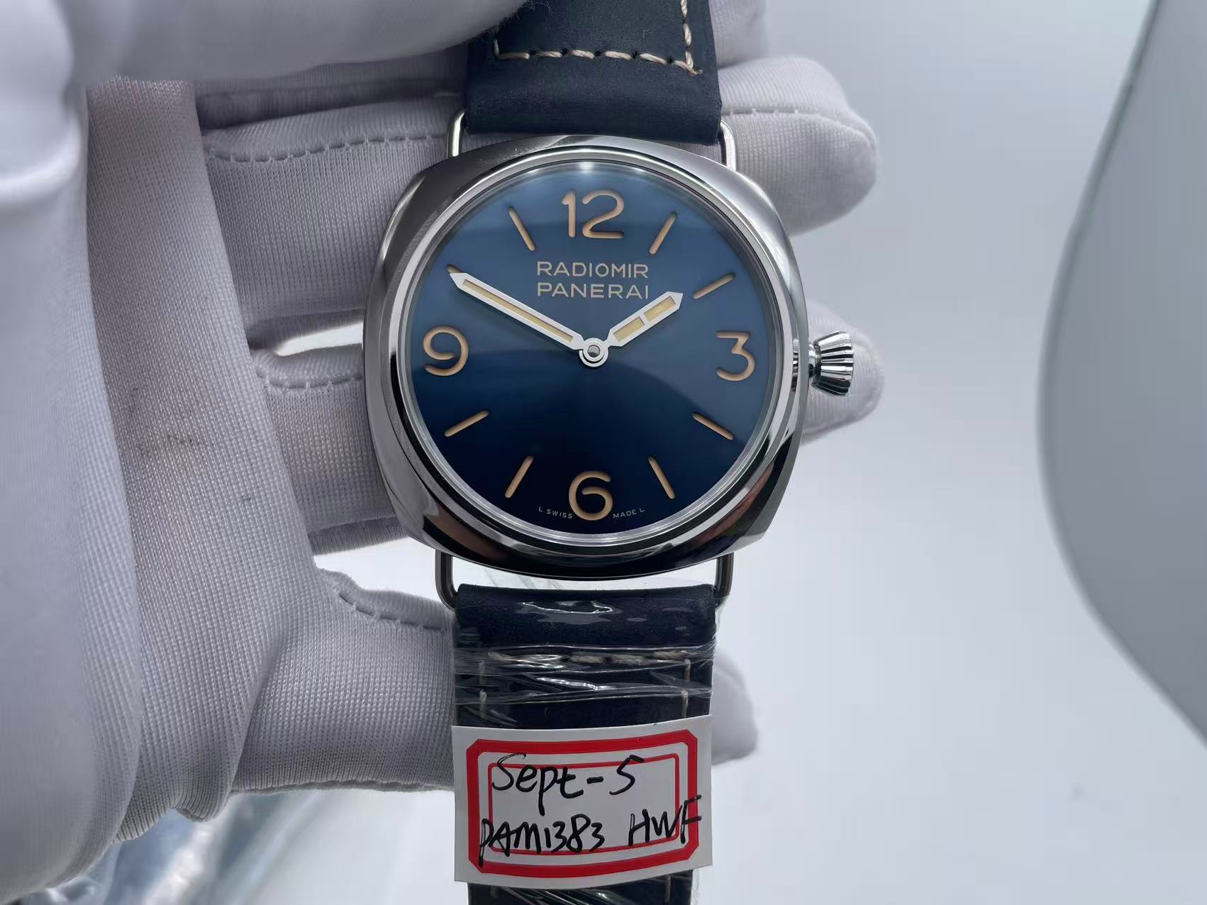 PAM1383 Radiomir HWF Best Edition Blue Dial on Blue Asso Strap A6497 $268