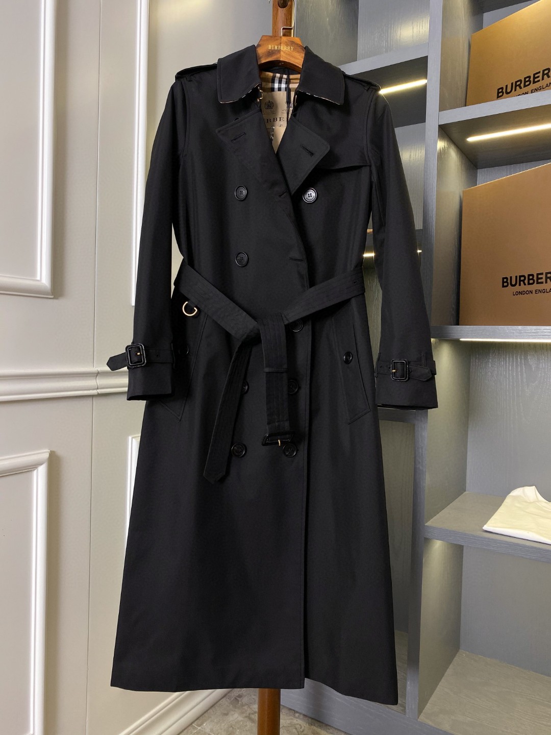 Burberry Long Kensington Heritage Trench Coat