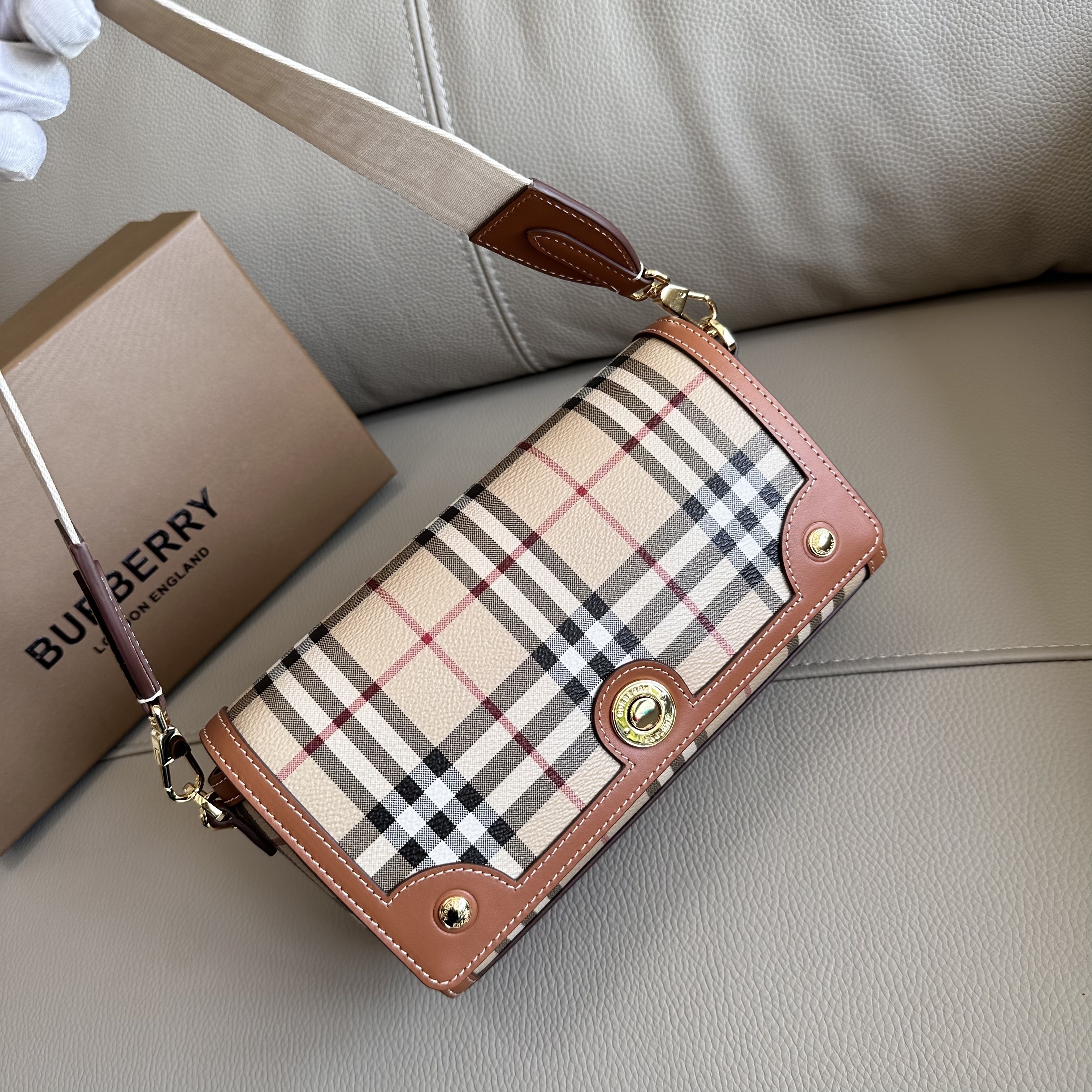 Burberry Top Handle Tote Bag