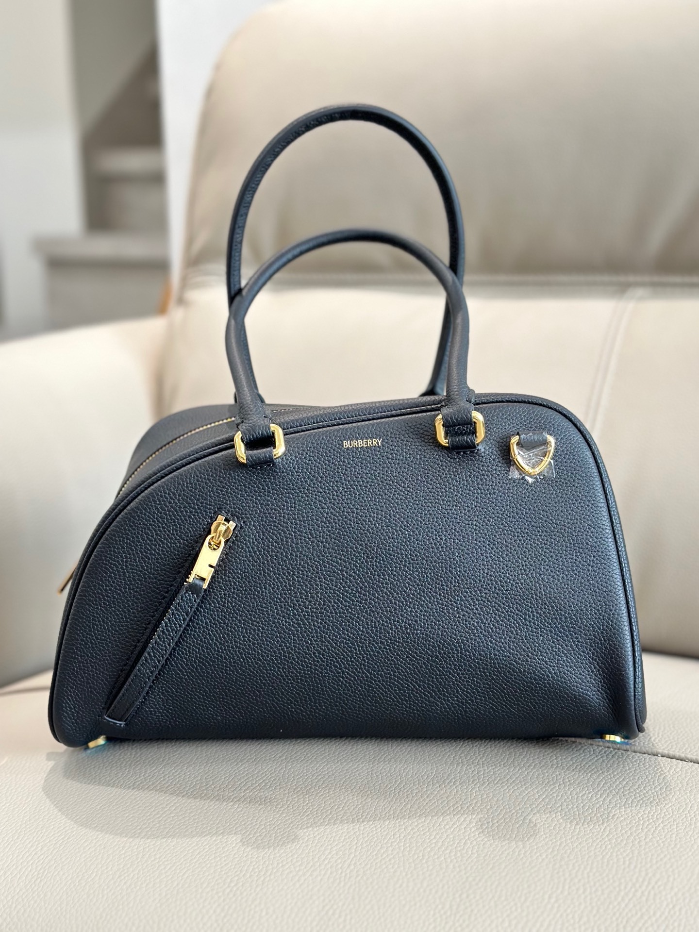 Burberry Small Shield Twin Tote Bag