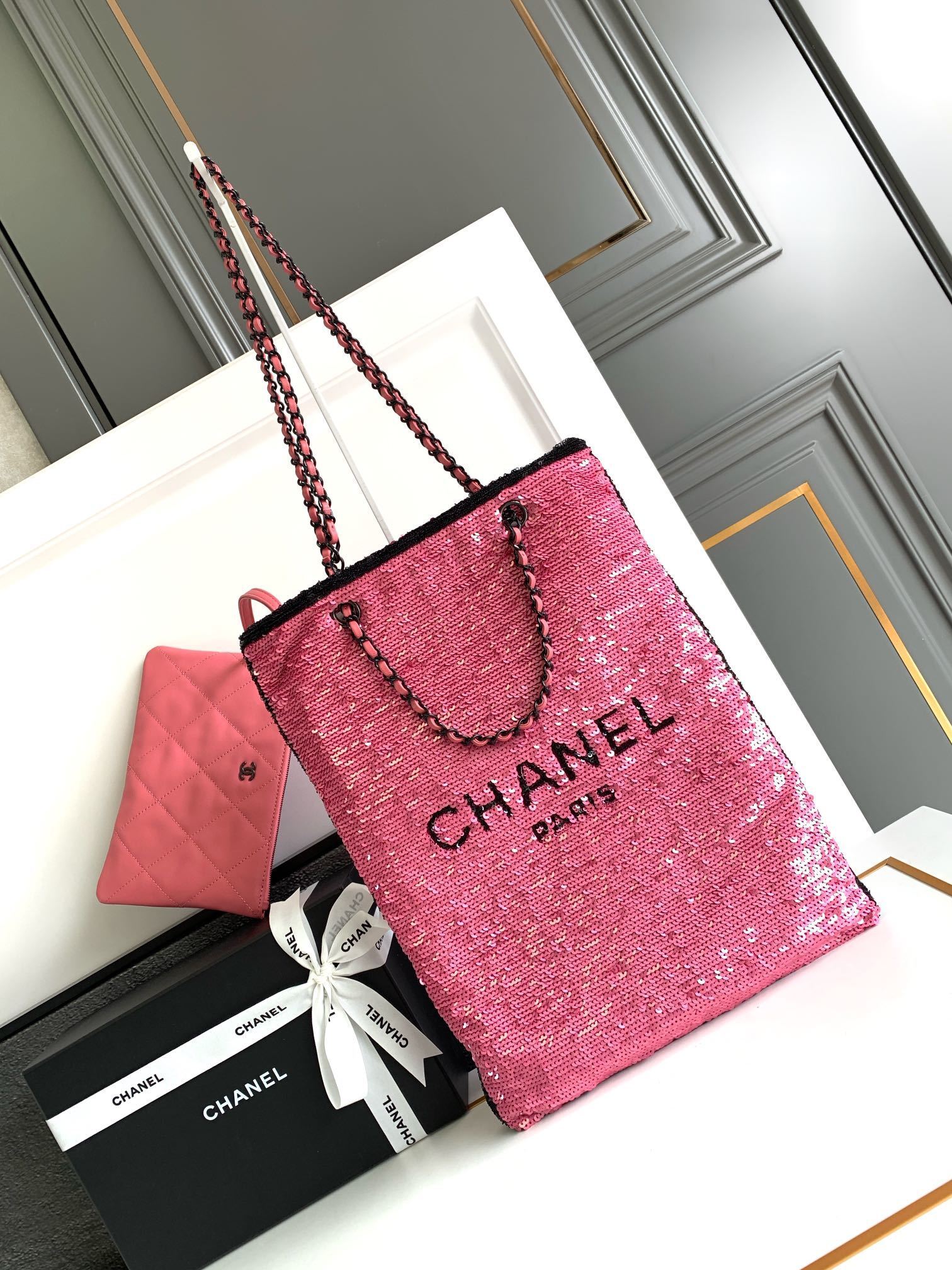 Chanel Classic Handbag Red