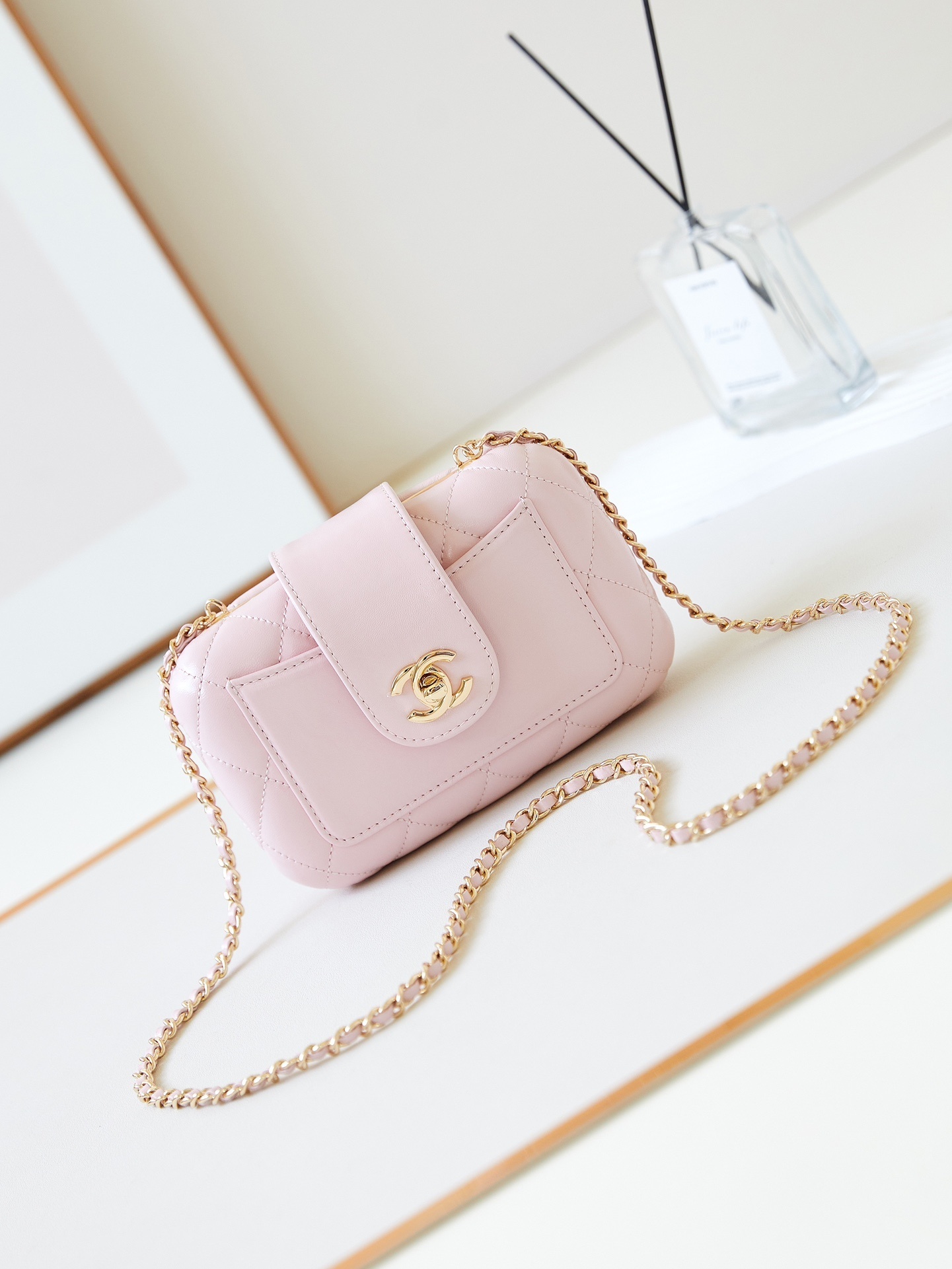 Chanel Classic Handbag Pink