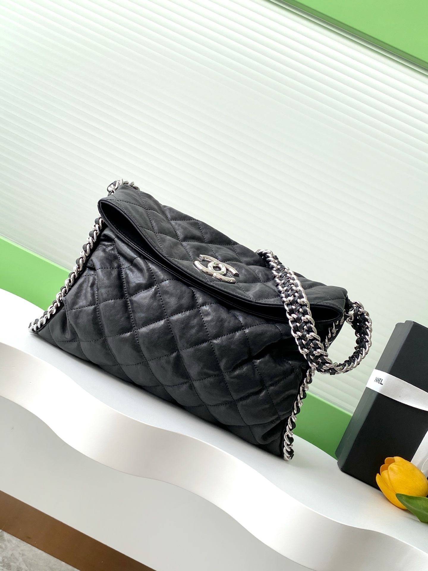 Chanel Chain Around Lamb Quilted Luxury Hobo Tote Bag