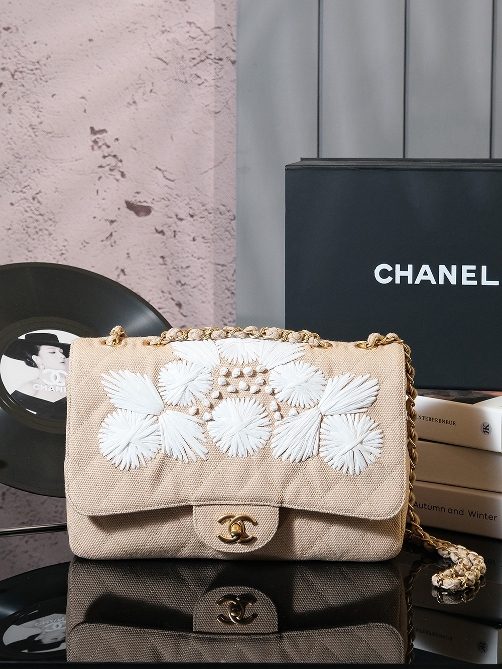 Chanel Jumbo Country Coco Flap Bag Brown