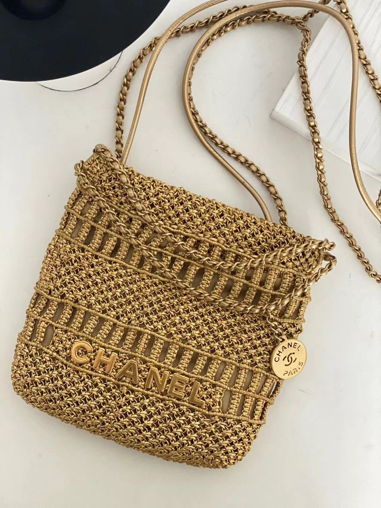 Chanel Mini 22 Bag Brown