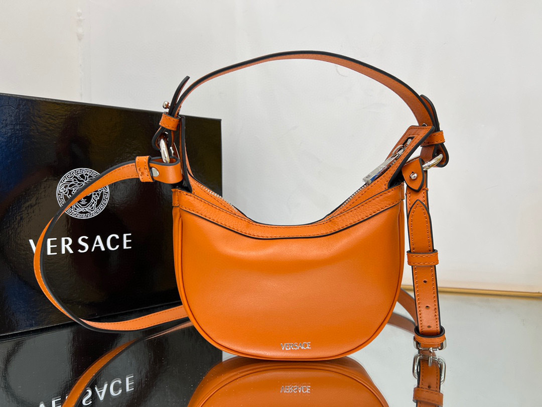 Versace Medium Le Medusa Top Handle Bag orange