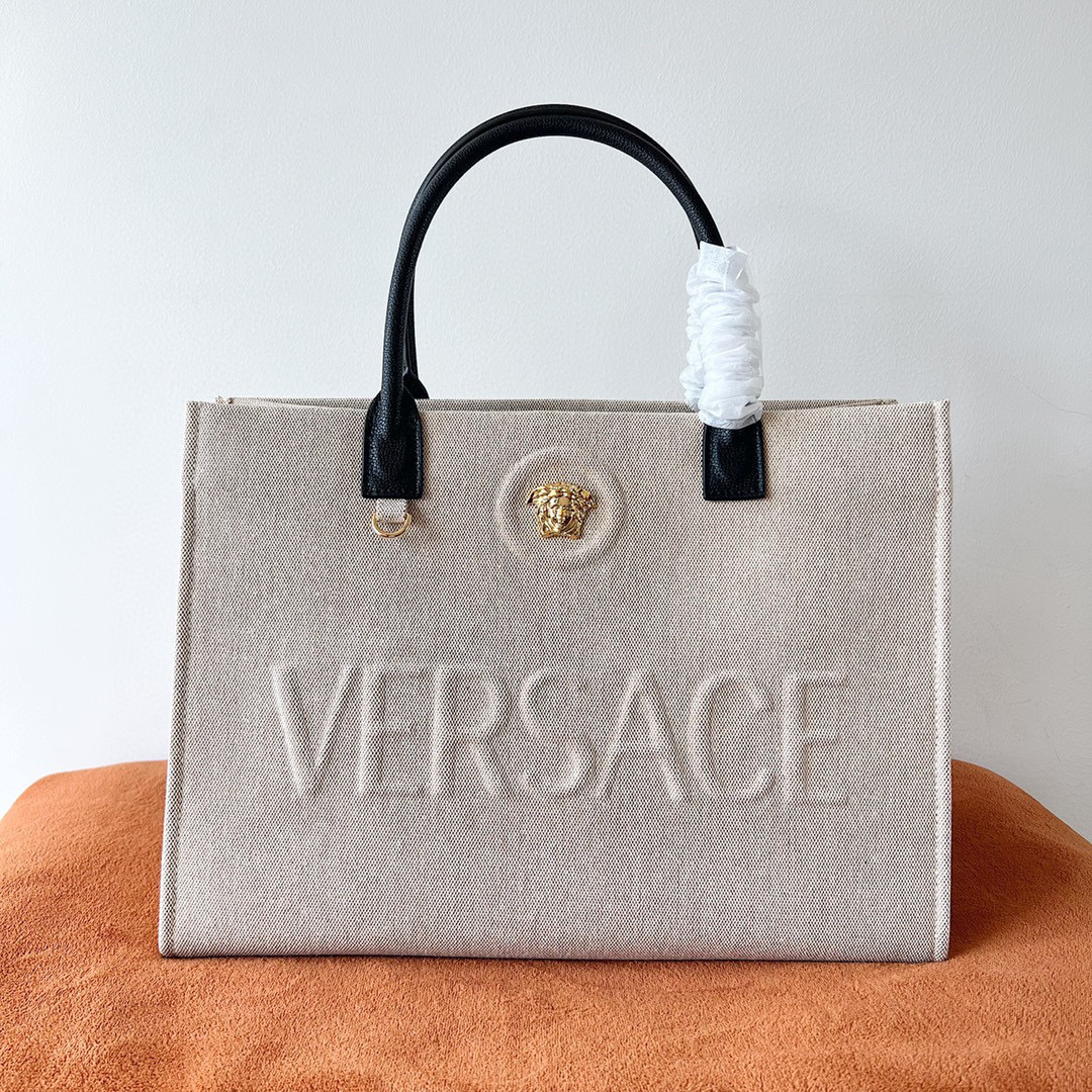 Versace Medusa Tote Bag White