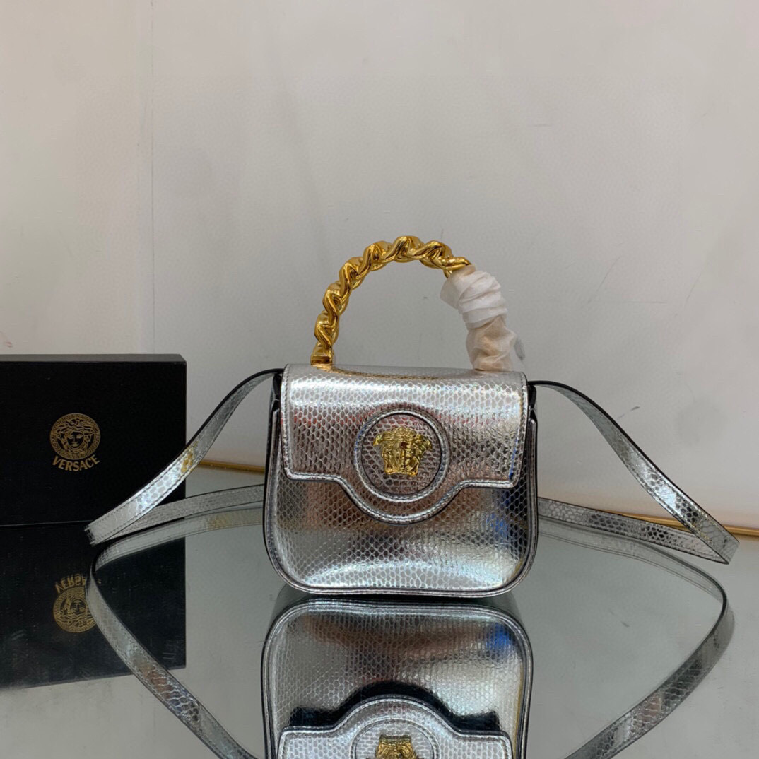 Versace Medusa Bag Silver