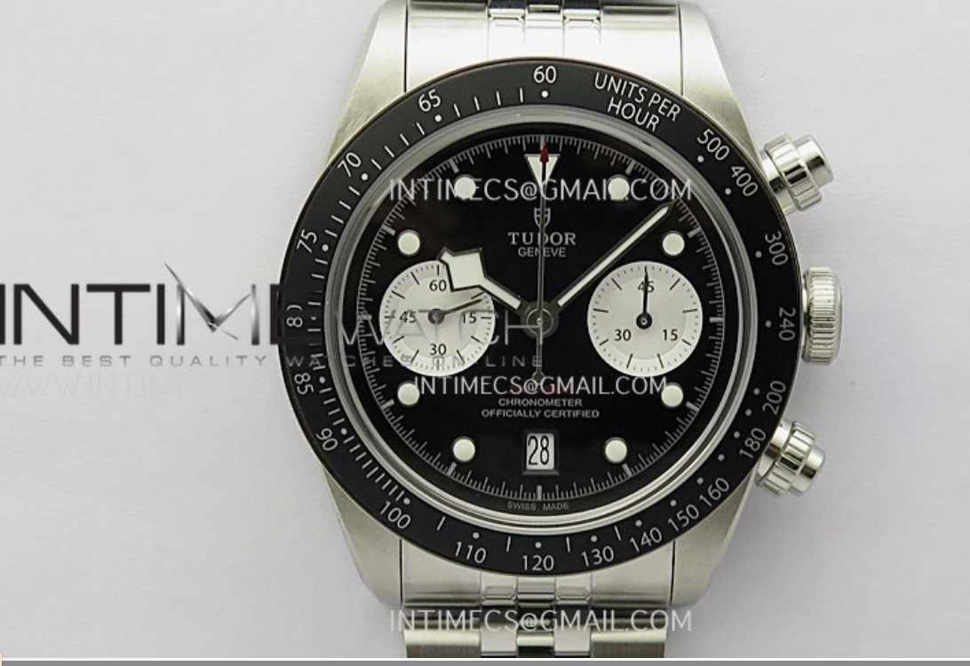 Black Bay Chrono M79360N SS ZF 1:1 Best Edition Black Dial On SS Bracelet DD7750 $388