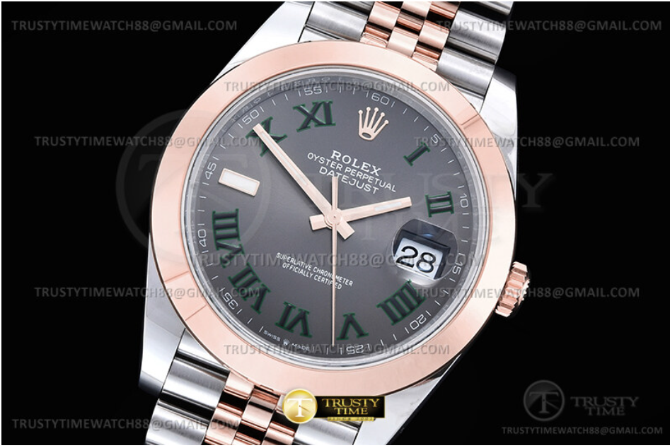 R2DJ0494 - DJ2 41mm Jub Smt 904L RG/SS Grey/Rm VSF VS3235 $508